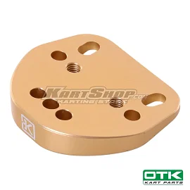 Inclined spacer for steering wheel hub