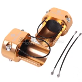 Bumper saver set, D28 mm, Gold