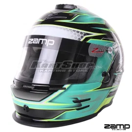 Helmet, Zamp RZ 42 Youth, Green / Silver, Size 57