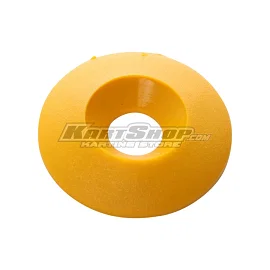 Countersunk washer, Nylon, D30 x 8 mm, Gul