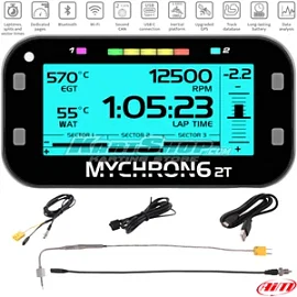 Lap timer, MyChron6 2T, with water and exhaust temperature sensor