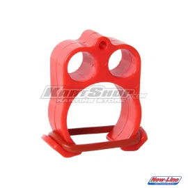 Support for fixing fuel pipe, D28 mm, Red