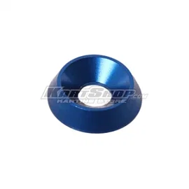 Countersunk washer, Aluminium, D18 x 6 mm, Blue