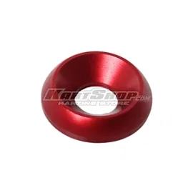 Countersunk washer, Aluminium, D19 x 8 mm, Red
