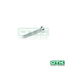 Countersunk bolt, Drilled, M6 x 30 mm