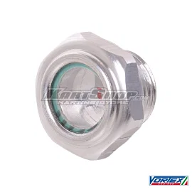 Oil level glass screw